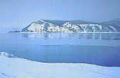 Angara river in winter